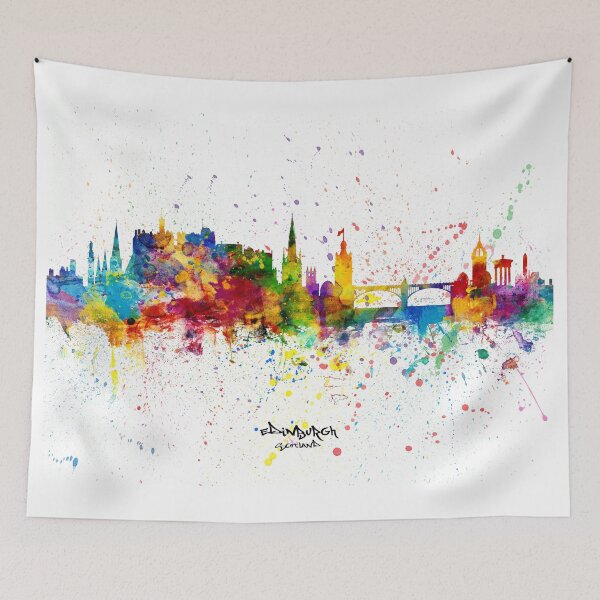 Item preview, Edinburgh Scotland Skyline designed and sold by ArtPrints.
