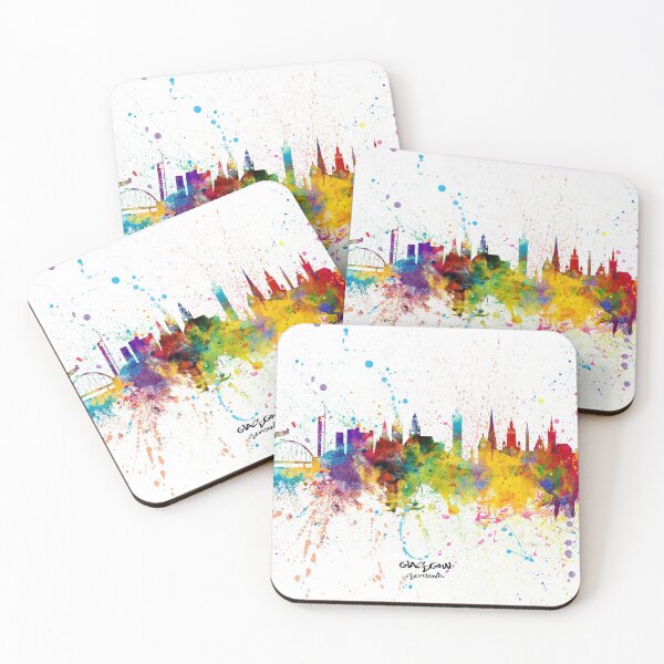 Item preview, Glasgow Scotland Skyline designed and sold by ArtPrints.