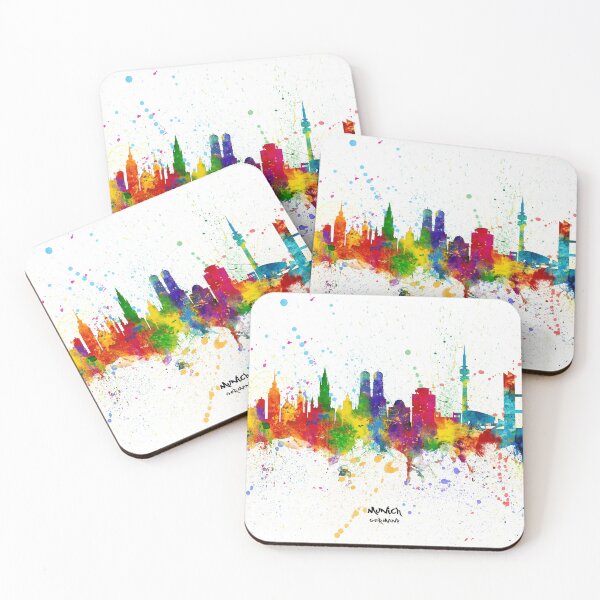 Item preview, Munich Germany Skyline designed and sold by ArtPrints.