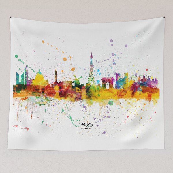 Item preview, Paris France Skyline designed and sold by ArtPrints.