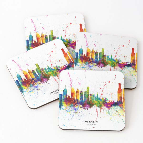 Item preview, Melbourne Australia Skyline designed and sold by ArtPrints.