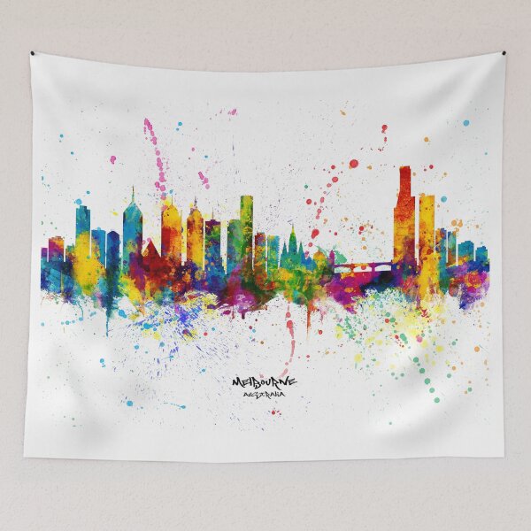 Item preview, Melbourne Australia Skyline designed and sold by ArtPrints.