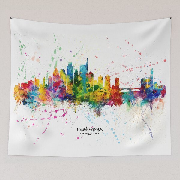 Item preview, Philadelphia Pennsylvania Skyline designed and sold by ArtPrints.