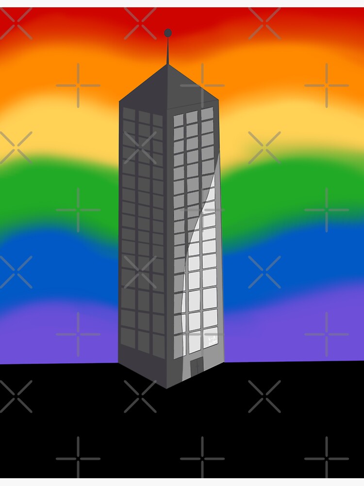 Thumbnail 3 of 3, Sticker, Rainbow Monolith designed and sold by K-AEyston.