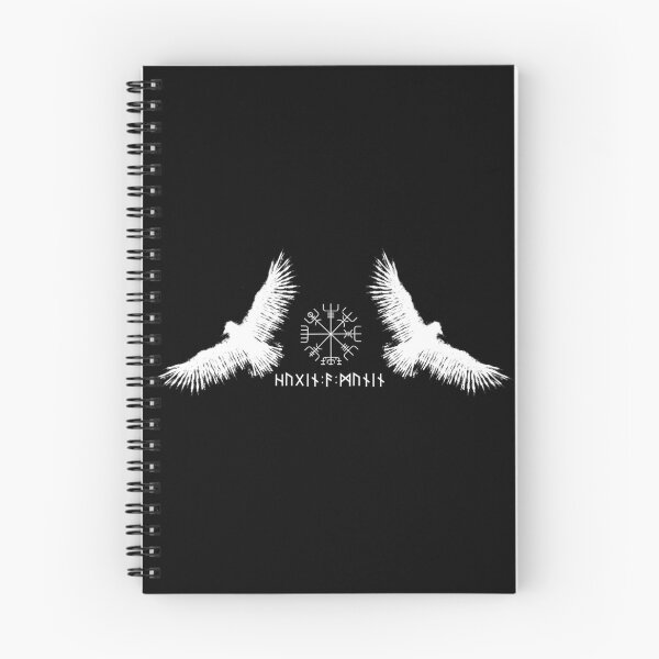 Item preview, Hugin & Munin | Vegvisir | Odin's Ravens | White designed and sold by ZhulaDesign.