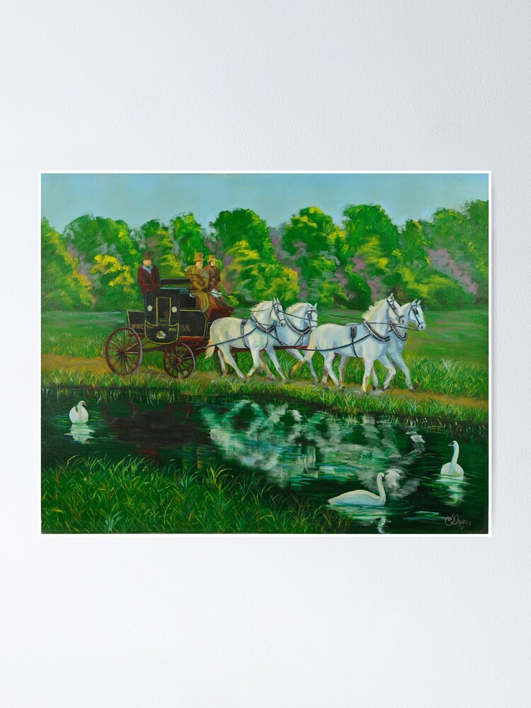 "Coach And Four In Hand" Poster by wishfultraveler Redbubble