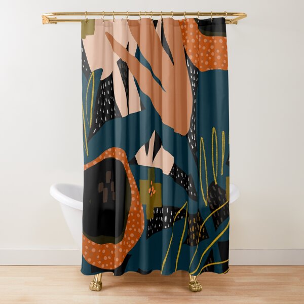 Evening meadow Shower Curtain