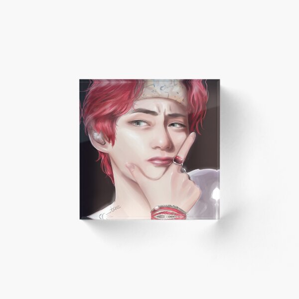 Aperçu de l'œuvre BTS V- Kim Taehyung rousse fanart créée et vendue par BtsArmyStuff.
