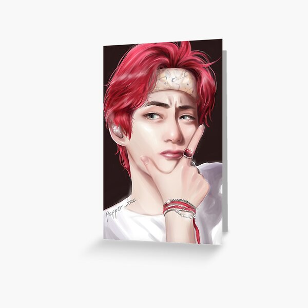 BTS V- Kim Taehyung red-hair fanart BTS V- Kim Taehyung red-hair fanart