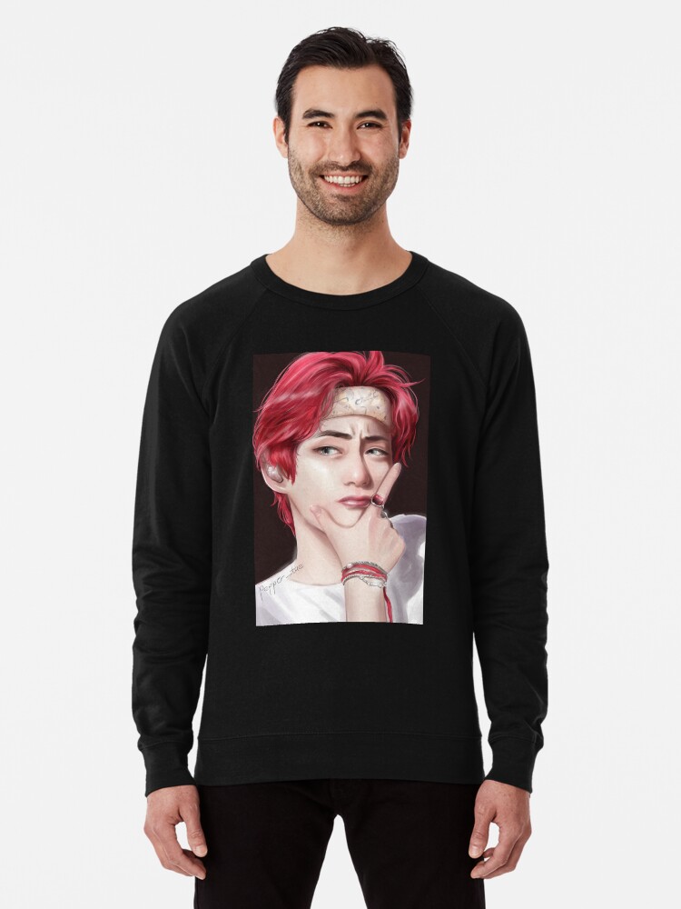 Bts red sweatshirt hot sale