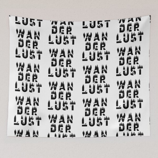 Artikelvorschau, Motivational Inspirational and Positive quote - Wanderlust typography text art by Word Fandom - wordfandom entworfen und verkauft von Kerry Pritchard.