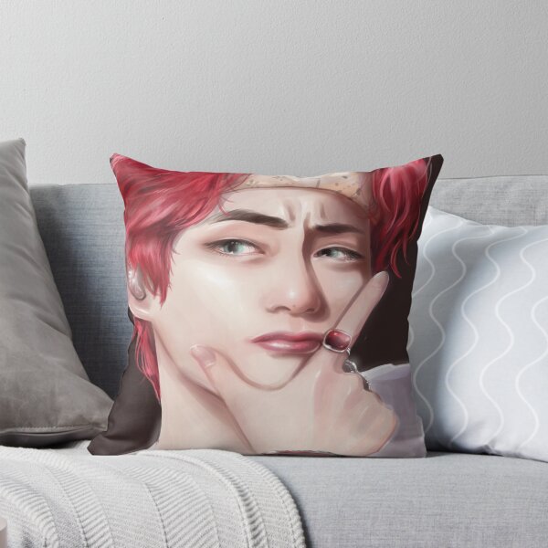 Item preview, BTS V- Kim Taehyung red-hair fanart designed and sold by BtsArmyStuff.