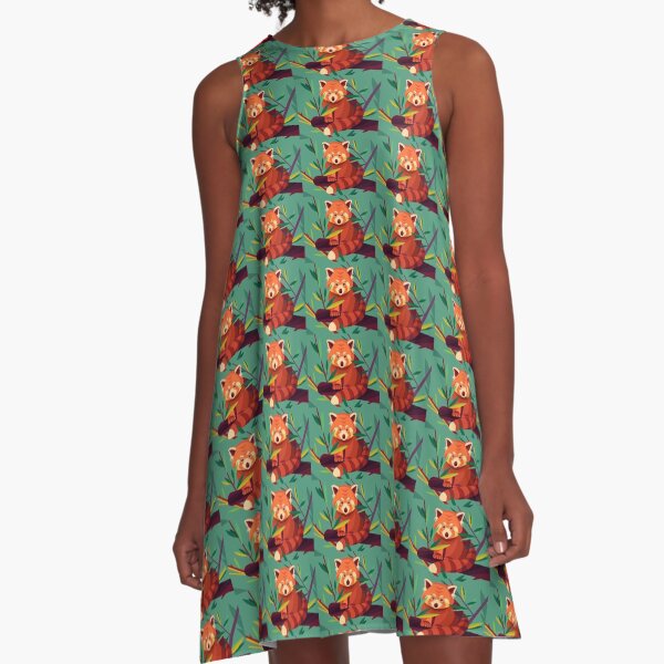 Raccoon in a tree A-Line Dress