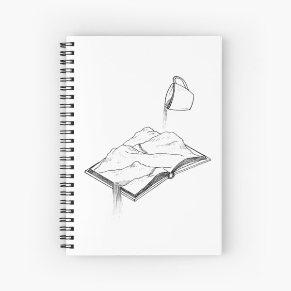 A Book, A Cuppa, An Adventure Spiral Notebook