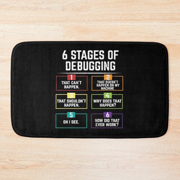Item preview, 6 Stages Of Debugging Computer Programming  designed and sold by eulonix.