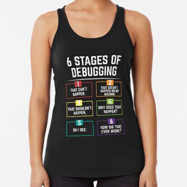 Item preview, 6 Stages Of Debugging Computer Programming  designed and sold by eulonix.