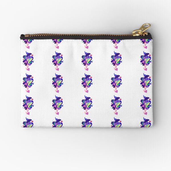 Beautiful hair and flowers Zipper Pouch