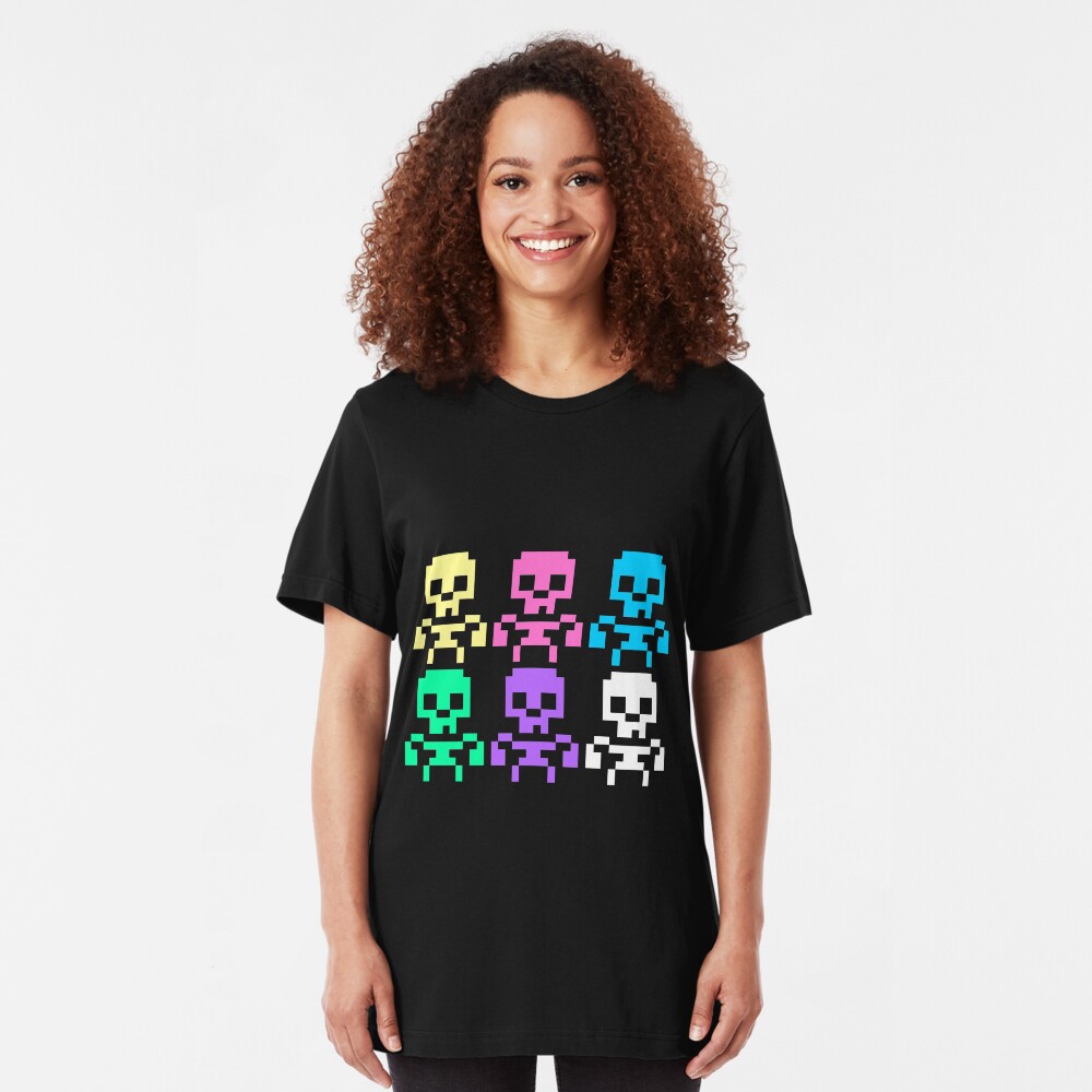 Rainbow skeletons Slim Fit T-Shirt
