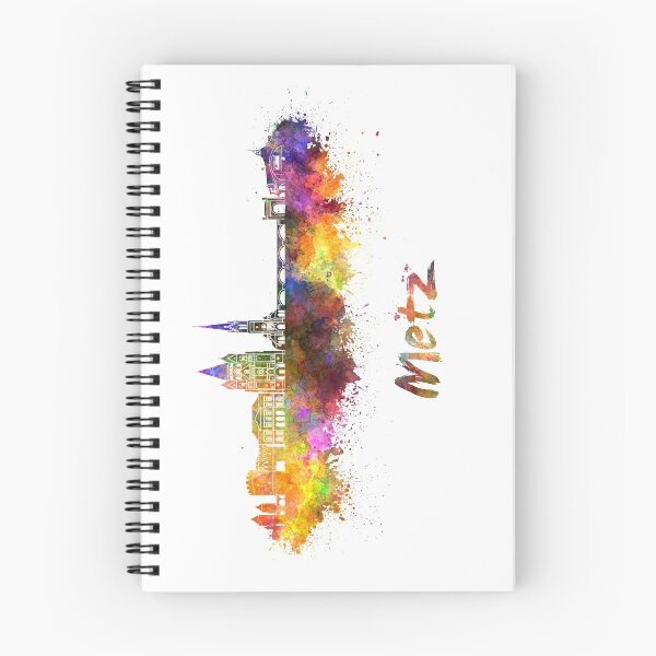 Item preview, Metz skyline in watercolor designed and sold by paulrommer.