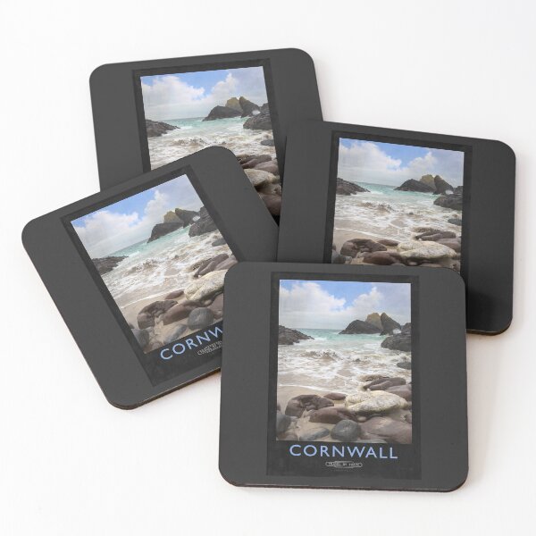 Item preview, Kynance Cove Railway Poster designed and sold by andrewroland.