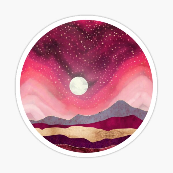 Aperçu de l'œuvre Nuit écarlate créée et vendue par spacefrogdesign.