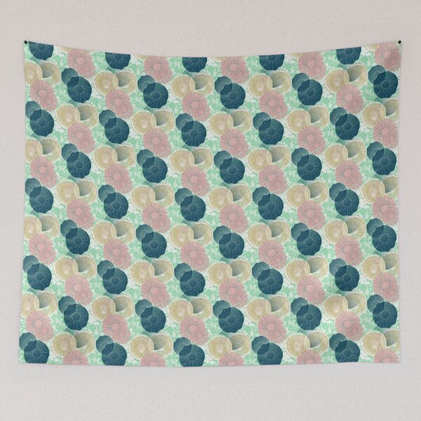 Item preview, Retro Autumn Fall Pattern Mushrooms designed and sold by MarbleCloud.
