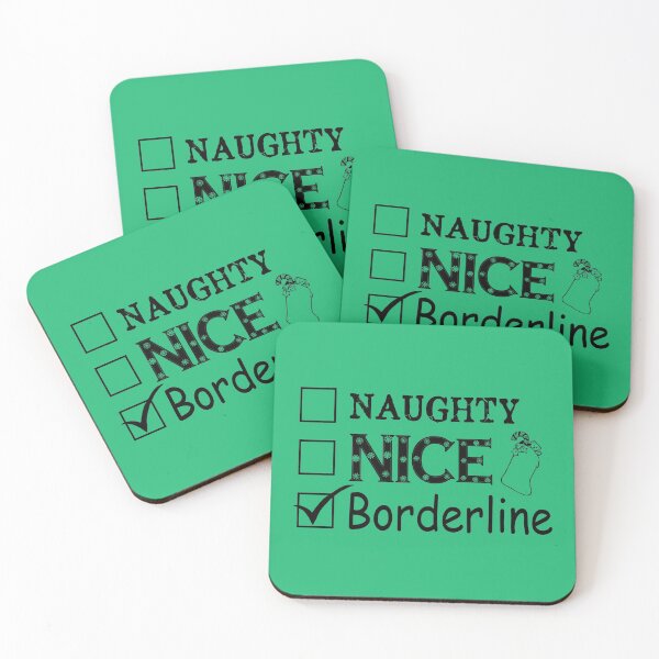 Item preview, Naughty nice borderline shirt, naughty list, christmas shirt, funny christmas shirt, family christmas, christmas gift, christmas party designed and sold by DAM Creative ⭐⭐⭐⭐⭐.