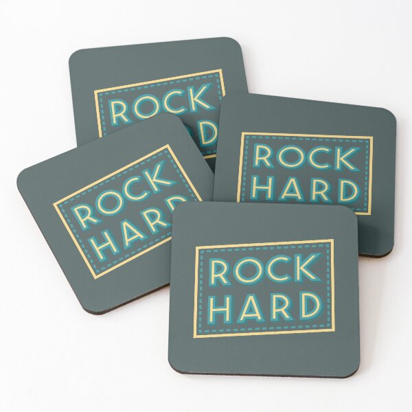 Item preview, Music Design quote Rock Hard  lettering  designed and sold by FFelder.