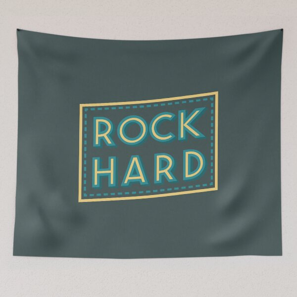 Item preview, Music Design quote Rock Hard  lettering  designed and sold by FFelder.