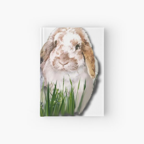 Beautiful Belle and Lockers bunnies Hardcover Journal