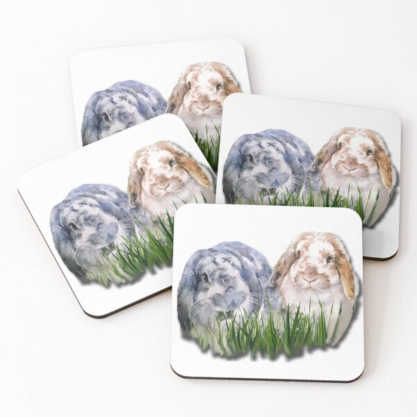 Item preview, Beautiful Belle and Lockers bunnies designed and sold by Studio Fluffle.