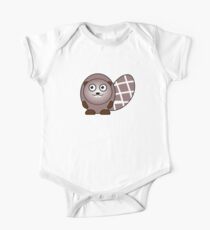 Little Cute Beaver One Piece - Short Sleeve