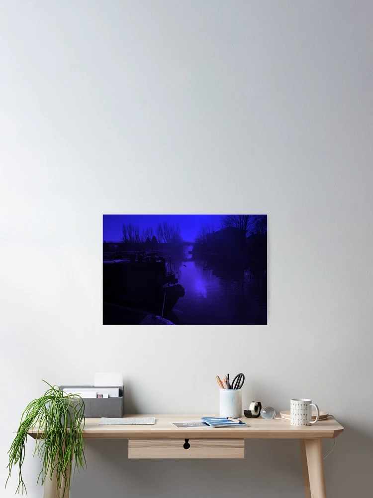 Thumbnail 2 of 3, Poster, "DAWN RIVER BLUES" designed and sold by snapitnc.
