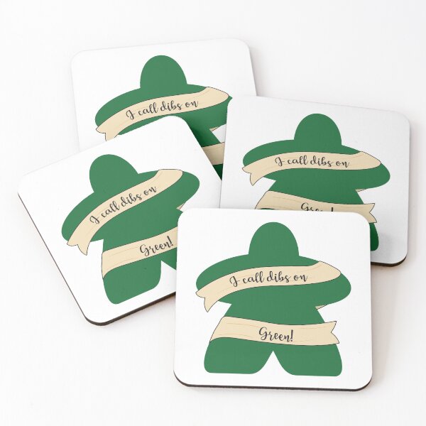Item preview, Dibs On Green Meeples! designed and sold by brainthought.
