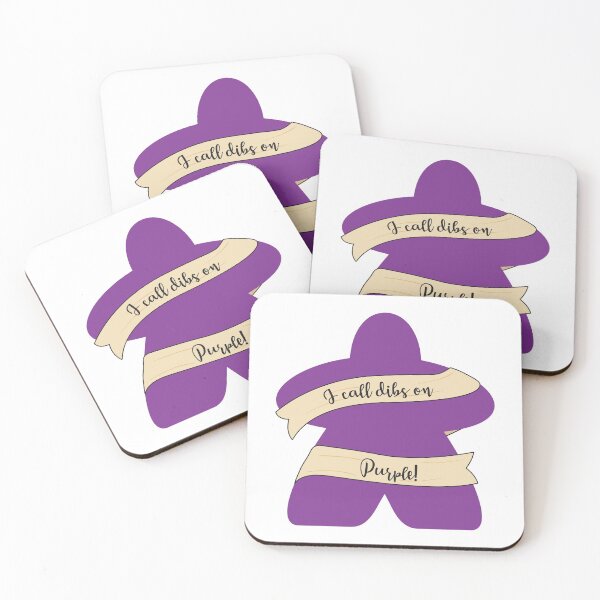 Item preview, Dibs On Purple Meeples! designed and sold by brainthought.