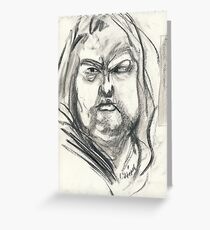 Unhappy on Steroids #3 Greeting Card