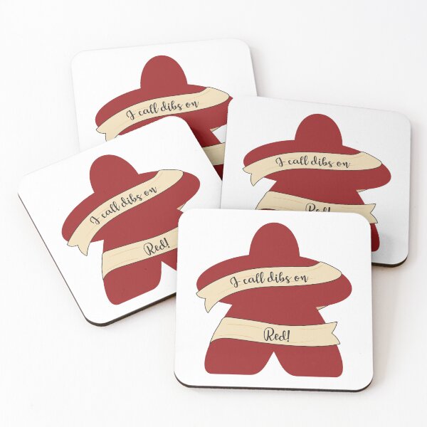Item preview, Dibs On Red Meeples! designed and sold by brainthought.