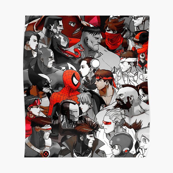 Marvel VS. Capcom (Red) Poster