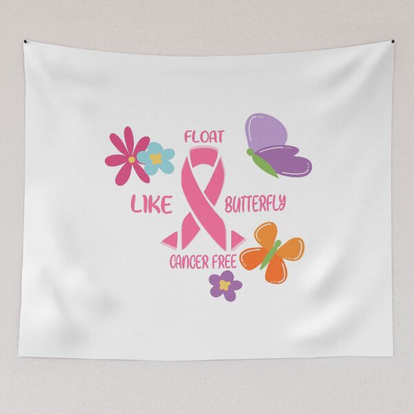 Item preview, Breast Cancer Awareness Float Like Butterfly Cancer Free designed and sold by Lighvision.