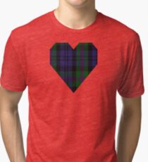 00382 Modern Baird Clan/Family Tartan Tri-blend T-Shirt