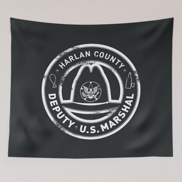 Item preview, Harlan County US Deputy Marshal Badge Grunge designed and sold by godgeeki.
