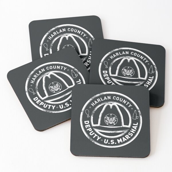Item preview, Harlan County US Deputy Marshal Badge Grunge designed and sold by godgeeki.