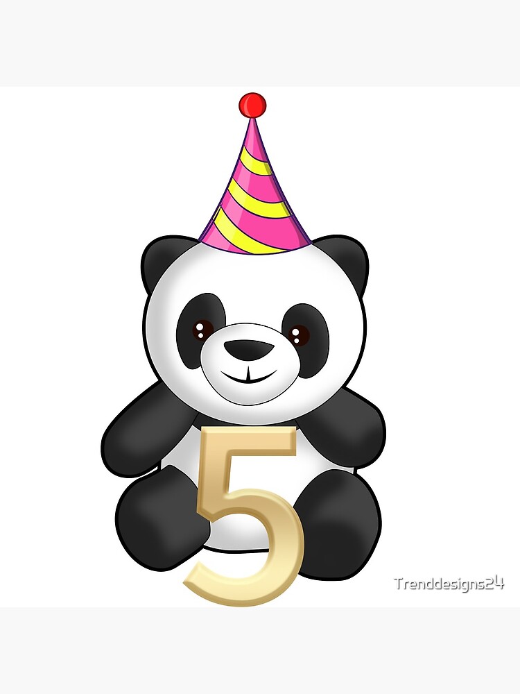 Carte De Vœux 5 Cinq Ans Panda Avec Chapeau De Fete Joyeux Anniversaire Anniversaire 5 Cinq Ans Panda Par Trenddesigns24 Redbubble Carte De Vœux 5 Cinq Ans Panda Avec Chapeau De Fete Joyeux Anniversaire Anniversaire 5 Cinq Ans Panda Par Trenddesigns24 Redbubble