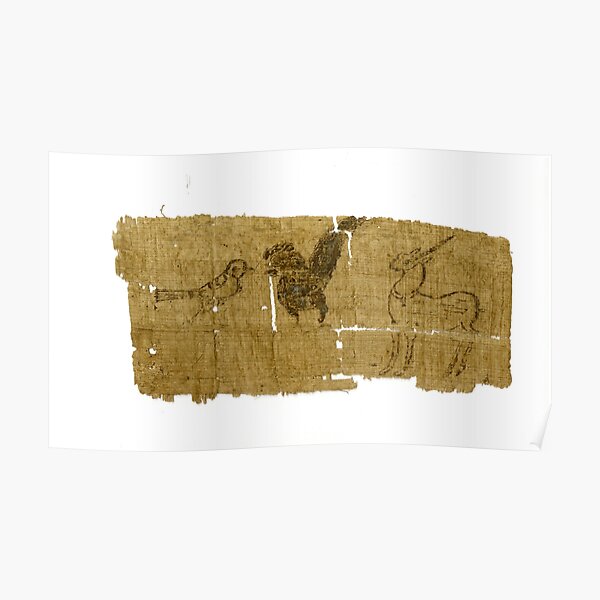 Unicorn Papyrus (P.Oxy 5403) Poster