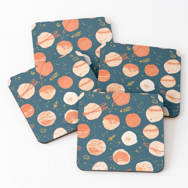 Item preview, Orange Watercolor Planets designed and sold by KelleyVivian.