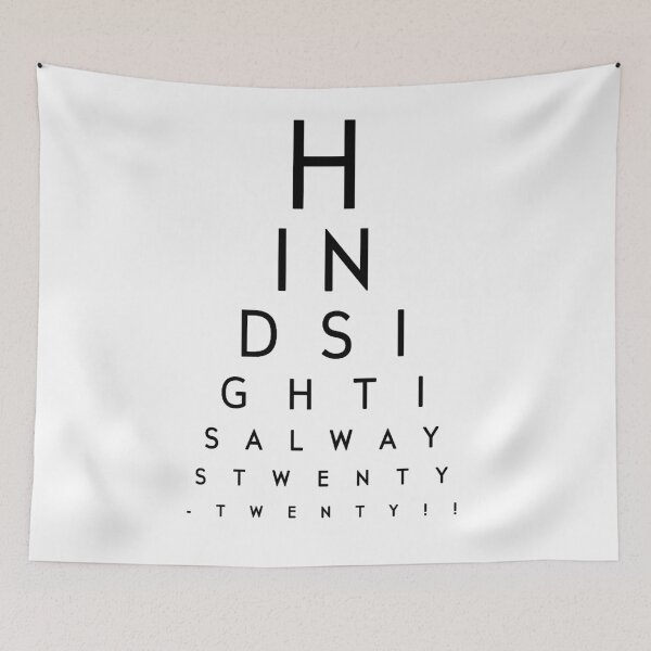 Item preview, Hindsight Eye Chart designed and sold by MarbleCloud.