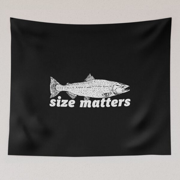 Item preview, Fishing Lover Fisherman Novelty Gift Funny Size Matters designed and sold by ripsydesigns.
