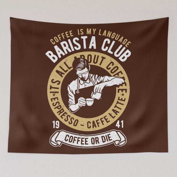 Item preview, Vintage Coffee Barista designed and sold by Alli Well.