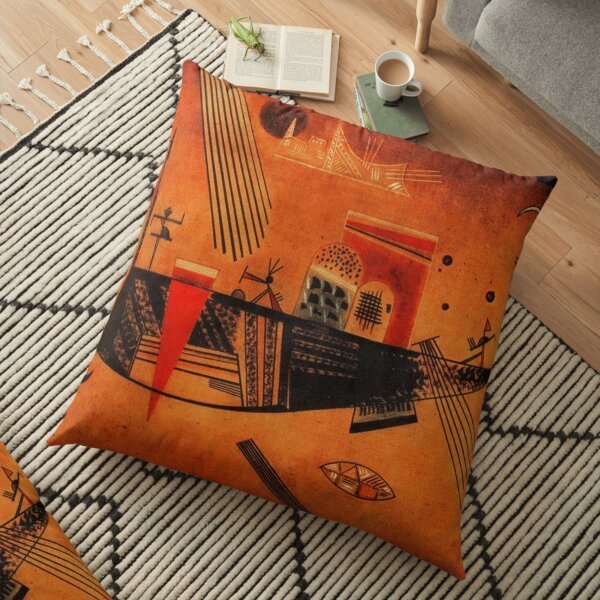 Capricious, 1930 by Wassily Kandinsky Floor Pillow