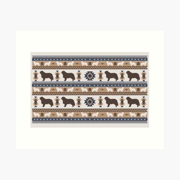 Boho Hunde | Berner Sennenhund / Berner Sennenhund Bräune Kunstdruck
